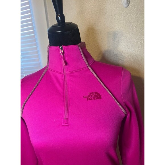 The North Face 1/4 Zip Cinder 100 pink Pulover Size XS - Picture 4 of 6